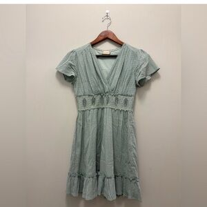 Altar'd State Sage Green Midi Dress